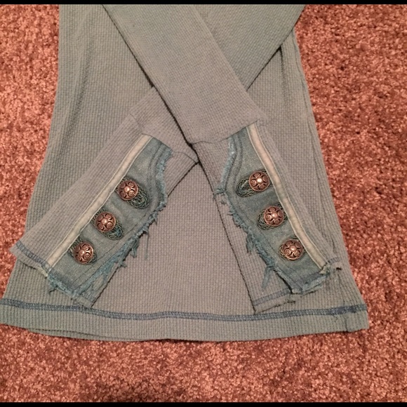 Free People Motor Cuff thermal, Cypress Green, XS - Picture 2 of 4